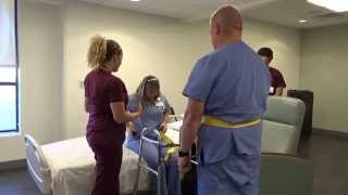 Physical Therapy Transfer Training  How To Transfer From Wheelchair To Bed [upl. by Willet]