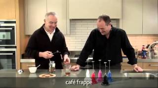 How to make a frappé coffee using an aerolatte milk frother [upl. by Elocaj]