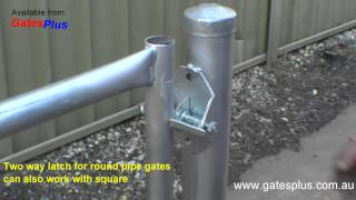 Gate Latch 2 way for round pipe and square [upl. by Blau]