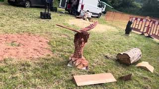 A fabulous range of wooden sculpture at Caerleon festival 2024 [upl. by Yer]