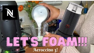 How To Foam Milk With Aeroccino 3 Make Coffee With Foam Tips amp Tricks  Easy Foamed Latte Recipe [upl. by Zolnay476]