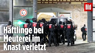 Gefängnismeuterei Polizei stürmt Knast in Thüringen  JVA Untermaßfeld [upl. by Possing]